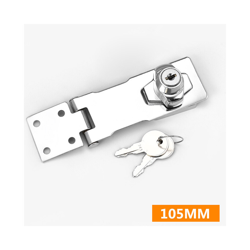 (105Mm) Keyed Hasp Lock Twist Knob Keyed Locking Hasp For Small Doors Drawer Cabinet 6431700031584
