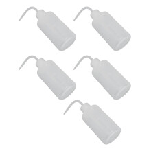 Waschflasche Modell 5 Stück 250 ml Durchsichtige Kunststoff-Squeeze-Flasche