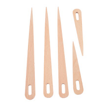 5 Pack Wooden Weaving Crochet Needles Beechwood for DIY Crafts & Sweaters