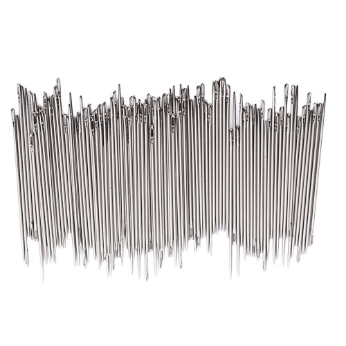 100Pcs Hand Sewing Needles - 0.03x1.7in Stainless