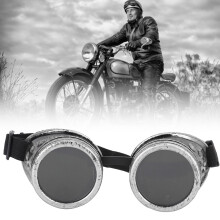 Vintage Steampunk Goggles ABS Double Layer Sunglasses 150x60mm