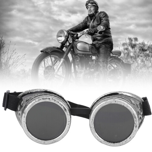 Vintage Steampunk Goggles ABS Double Layer Sunglasses 150x60mm