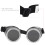 Vintage Steampunk Goggles ABS Double Layer Sunglasses 150x60mm 10