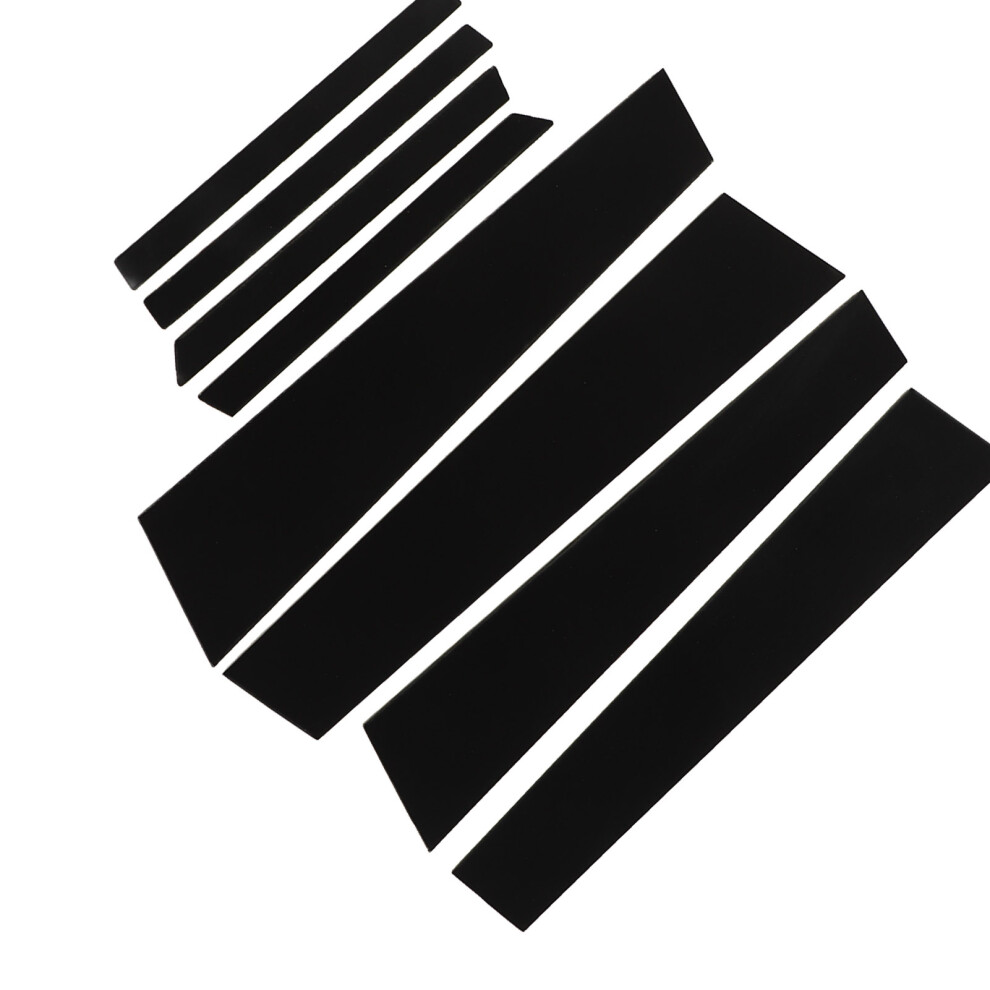 8Pcs Glossy Pc Pillar Post Window Cover For Civic 2012-2015 Black 7691388459882