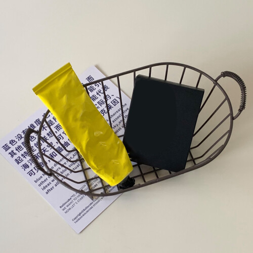 Iron Wire Storage Basket with Handle, Black, 10 L Capacity