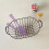 Iron Wire Storage Basket with Handle, Black, 10 L Capacity 11