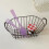 Iron Wire Storage Basket with Handle, Black, 10 L Capacity 14