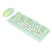Grün 86-Tasten USB-Tastatur Maus 1200 DPI Kabellos