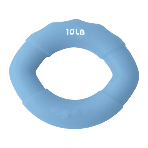 Adjustable 10LB Finger Ring Hand Grip Silicone Rubber for Physical Exercise AU 1