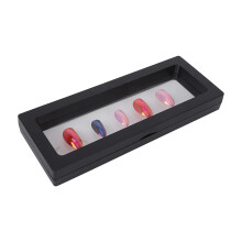 Nagelkunst Aufbewahrungsbox Organizer – ABS Schwarz 18x7x2cm Präsentationskasten