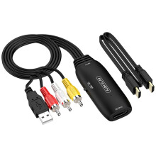 Convertitore Adattatore Composito Compatibile da RCA A HDTV 1080P da AV A HDTV con Cavo Adattatore AV Compatibile con per