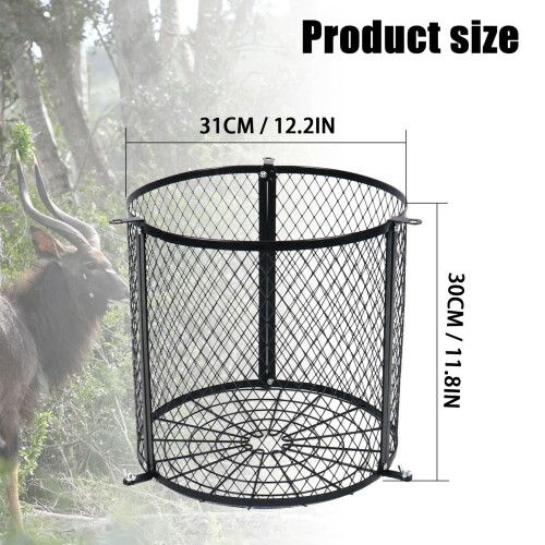 Weatherproof Deer Feeder Cage Protective Guard Quick Lock Design for Forest Use 1