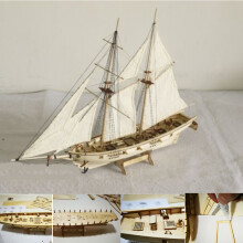 Segelboot DIY-Kit, Endgröße 400 300 mm