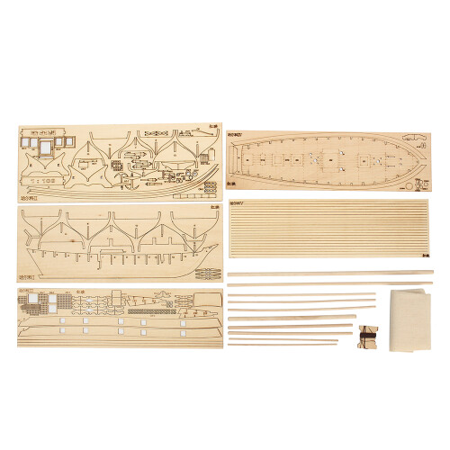 Segelboot DIY-Kit, Endgröße 400  300 mm 1