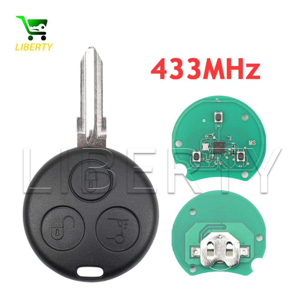 For Mercedes Benz Smart Fortwo Forfour 450 Passion Roadster City Crossblade Cabrio Coupe Locksmith 433Mhz Remote Car Key 6935161690576