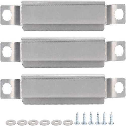 3er-Pack Crossover-Rohr für Gasgrill - Silber
