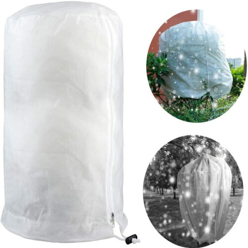 Protection végétale antigel avec fermeture éclair et cordon de serrage White 120 cm / 180 cm 1