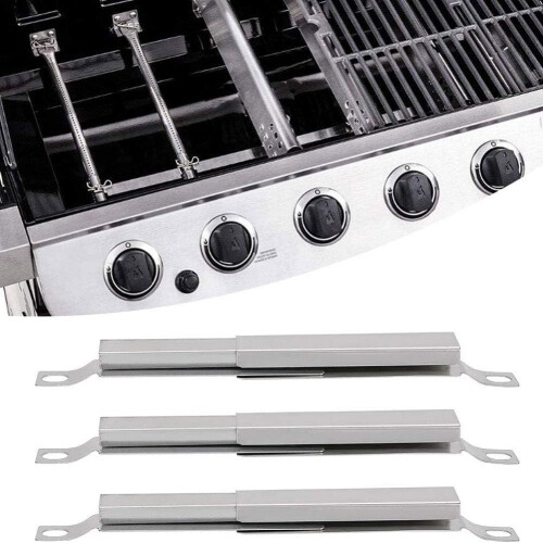 3er-Pack Crossover-Rohr für Gasgrill - Silber 2