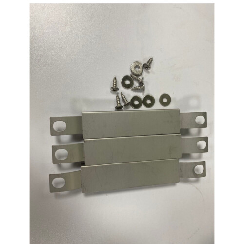 3-pakning Crossover Tube for Gassgrill - Sølv 2
