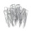 U-formede hagepinner, 50 stk. Silver 10 cm 5