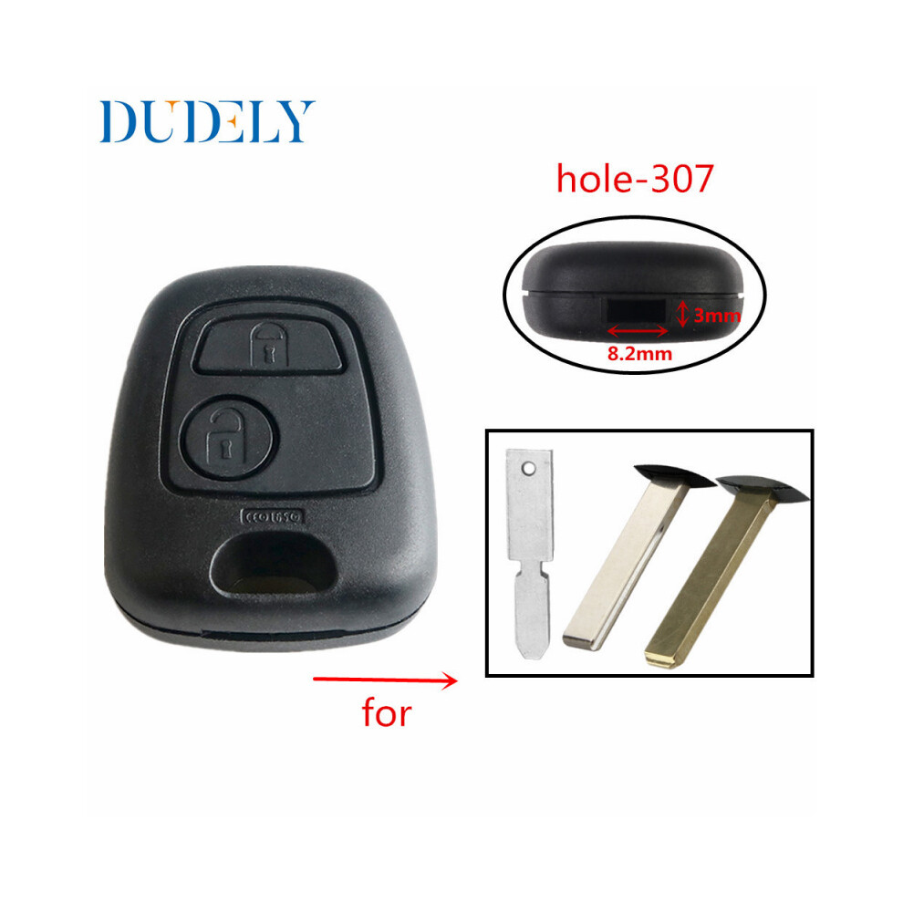 Remote Key Shell Case Fob For Toyota Aygo Citroen Peugeot No Blade 2 Buttons 6935161673289