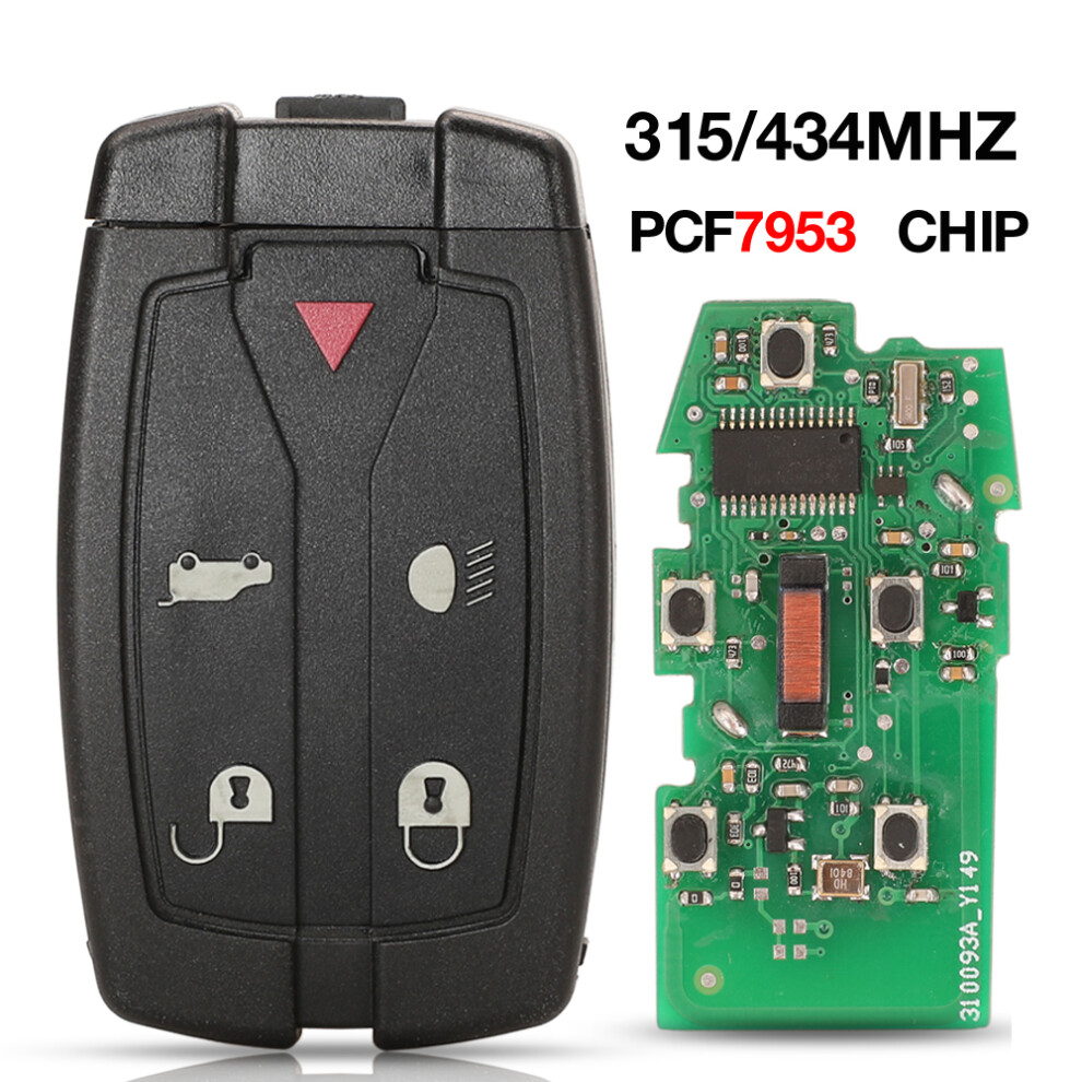 5Btn 315/433Mhz Id46 Pcf7953 Remote Car Key For Land Rover Freelander 2 3 Lr2 Sport Ranger Rover Aftermarket Chip Key 6935161680454