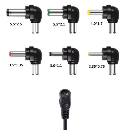(Transparent) Universal Mains AC/DC Power Source Adaptor Supply Plug Charger 3V-12V 2