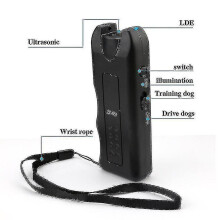 Ultrasonic Dog Repeller with 130dB Sound and LED Torch, 20 Metre Range for Pet Training and Night Walking Safety