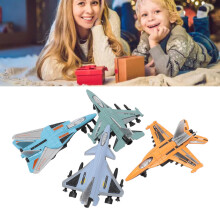 Lifelike Alloy Fighter Model Jet Toy – 10.6cm Friction-Powered Airplane for Kids