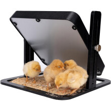 Pet Heating Pad, 25 Constant Temperature 145W, Adjustable Height 180 Rotation, 220V Black ABS Plate for Poultry and Pets