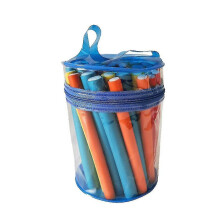 Set van 42 elastische, zachte schuimrollers, hittevrij, voor alle haartypes, diverse kleuren, lengte 18 cm.