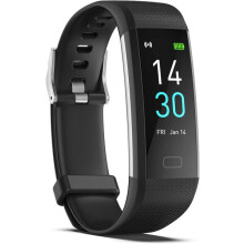 Fitness Tracker with IP68 Waterproof, Heart Rate Temperature Monitoring, 16 Sports Modes for All-Day Health Tracking