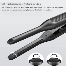 Stijltang voor kort haar, warmt op in 15 seconden, 5 temperatuurinstellingen, 3D-zwevende platen - Mini en draagbaar formaat
