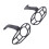 Schwarze Aluminium-Blinkerabdeckung für PG-1 2023+ 8