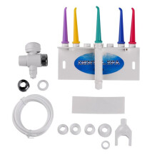 Oral Irrigator, ABS and PVC Construction, Adjustable Water Pressure, Plaque Removal for Teeth and Gums, Adult Home Dental Care Device