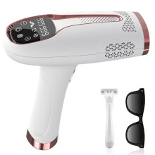 Dispositivo de Depilação a Laser IPL com 6 Terapias de Gelo, Tratamento Corporal Completo em 8 Minutos, 990.000 Flashs para Uso Doméstico
