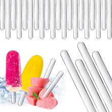 (100 Pack) Food-Grade Reusable Ice Cream Sticks, DIY Party Favors