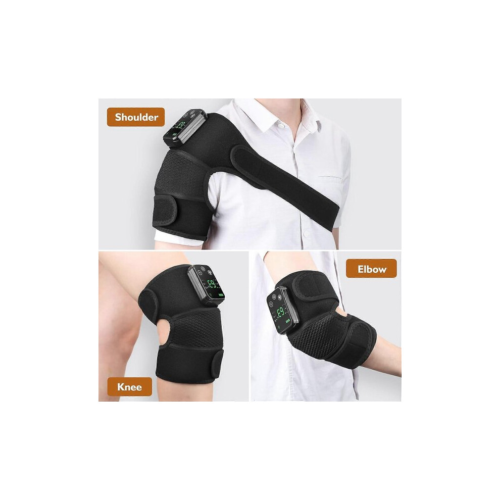 Knee Massager with Wireless Heating Vibration, 3 Temperature Gears for Shoulder and Elbow Pain Relief