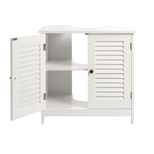 Bathroom Under Sink Storage Cabinet, Double Shutter Doors 2