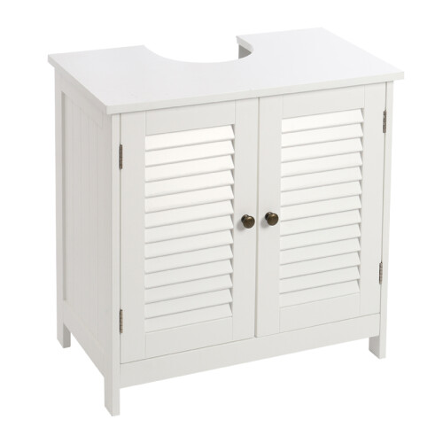 Bathroom Under Sink Storage Cabinet, Double Shutter Doors 1