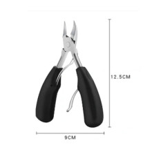 Toenail Clippers with Curved Blades, Stainless Steel Ingrown Thick Nail Clipper for Precise Trimming and Comfortable Grip