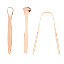 Zungenreiniger aus Edelstahl für Erwachsene und Kinder, Mundhygieneinstrument mit ergonomischem Griff für effektive Reinigung und frischen Atem
