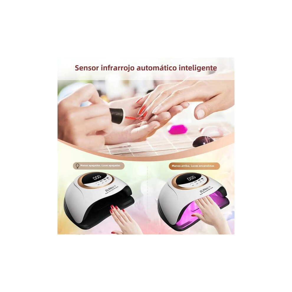 UV LED Nail Lamp, 45 LED Portable Gel Nail Dryer with Timer for Home Professional Manicure