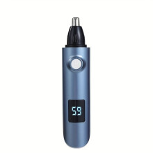 Nose Hair Trimmer for Men, Rechargeable Ear Nose Eyebrow Facial Groomer, Cordless Personal Trimming Device with Precision Blades