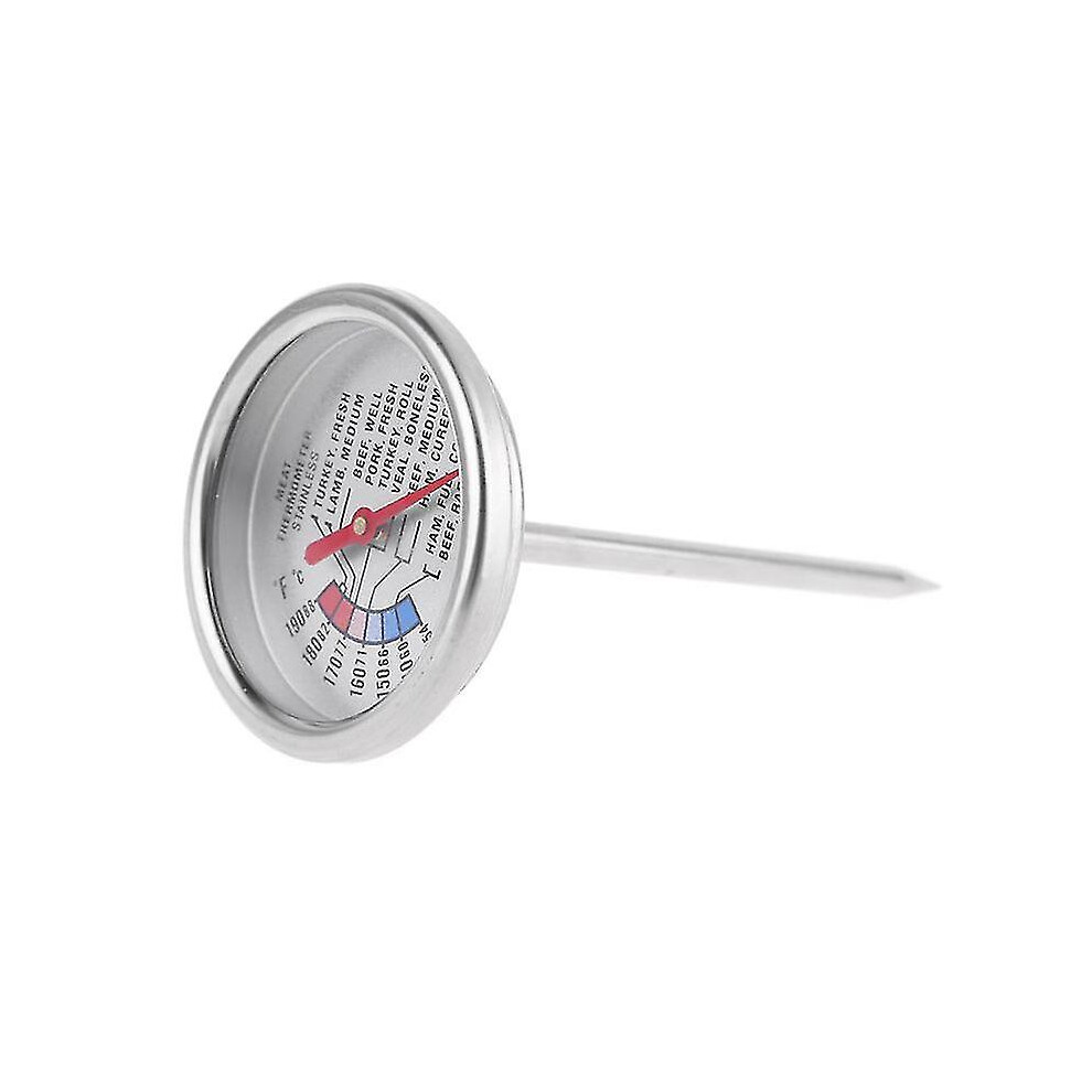 Kitchen Meat Thermometer, Stainless Steel Analog Cooking Thermometer with Large Dial for Grilling, Oven, and Smoking