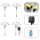 Solarbetriebene Glühwürmchen-Lichter, 10 LEDs, 4er-Pack WarmWhite 1