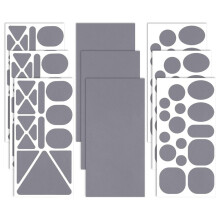 Selbstklebende wasserfeste Reparaturflicken Grey
