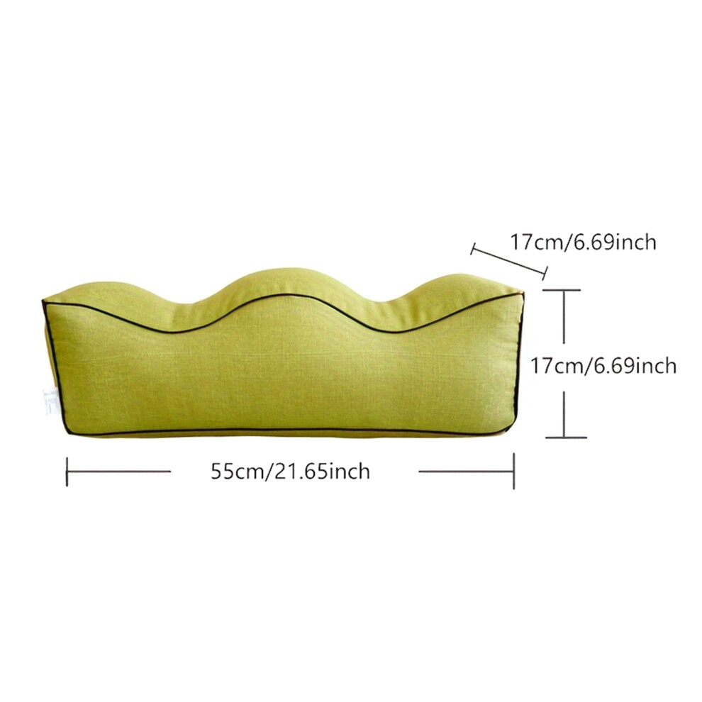 Penghui-Toys Green (Bamboo Branch Linen-Pine Flower ) Leg Elevation-Pillow Blood Circulation Leg Elevating Pillow For Sleeping Rest Surgery Back Pain Swelling