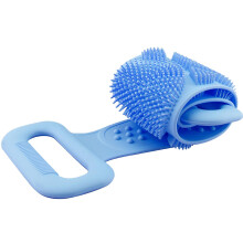 Cepillo de baño de silicona con correa, 70 cm de largo, multicolor, exfoliante para la espalda, para adultos.