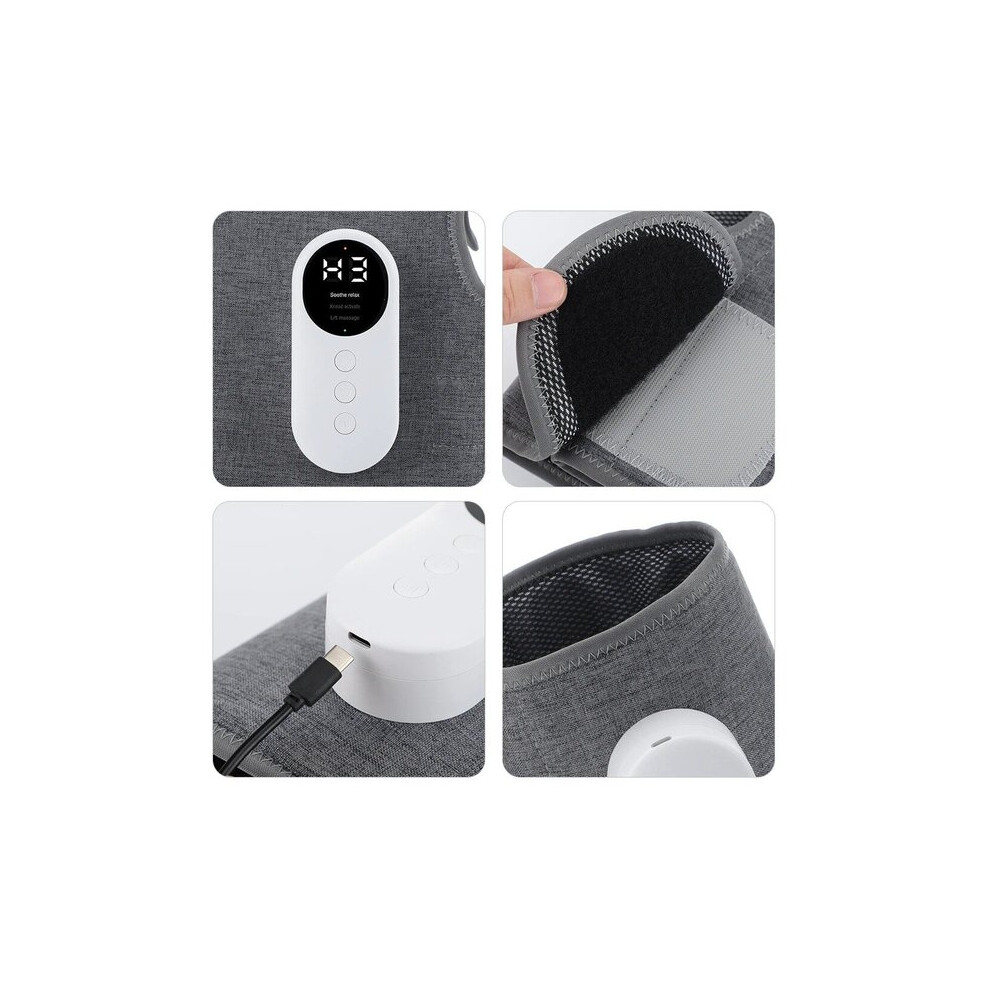 Foot Massager with Air Compression Heating for Lymphatic Drainage, Rechargeable Portable with 3 Intensity 3 Temperature Modes